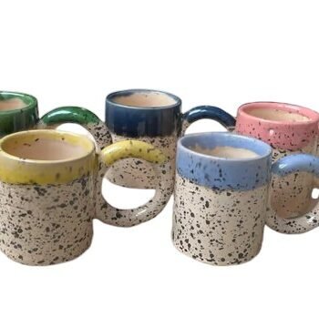 Lot de 2 Tasses à Café Bicolore