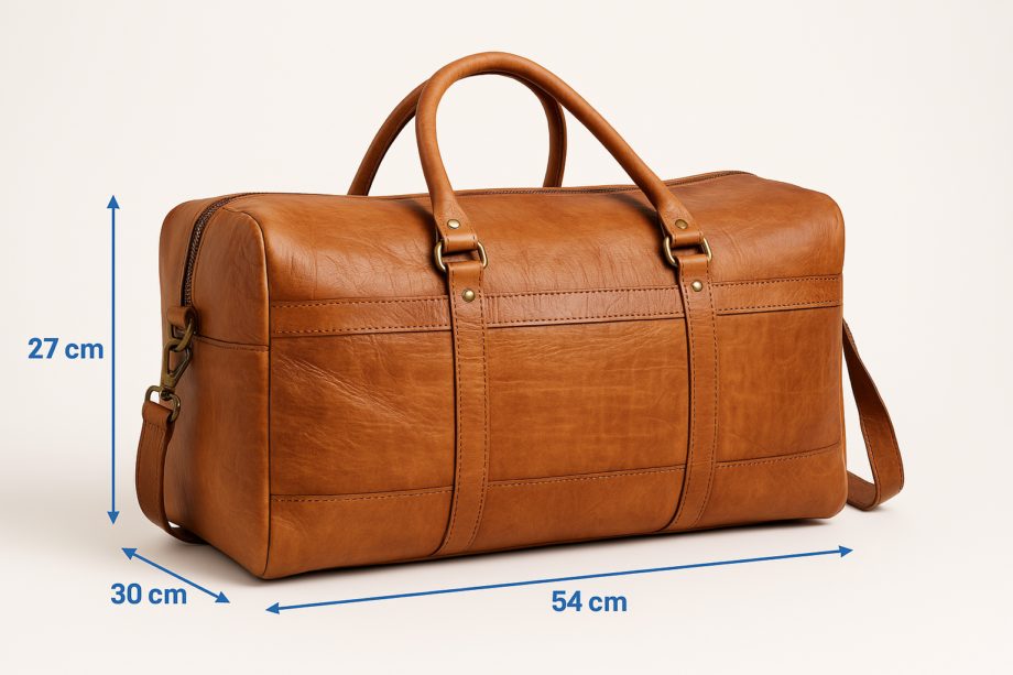 sac de voyage en cuir véritable