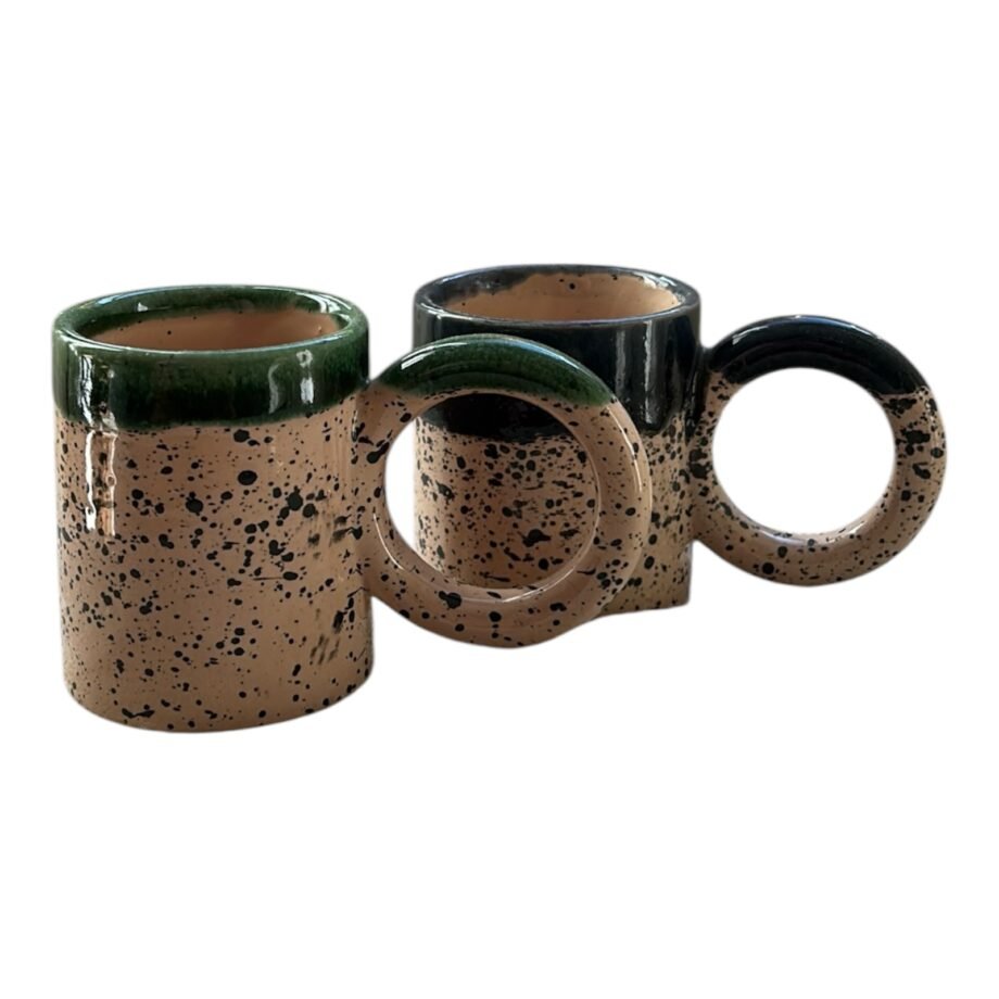 Lot de 2 Tasses à Café Bicolore