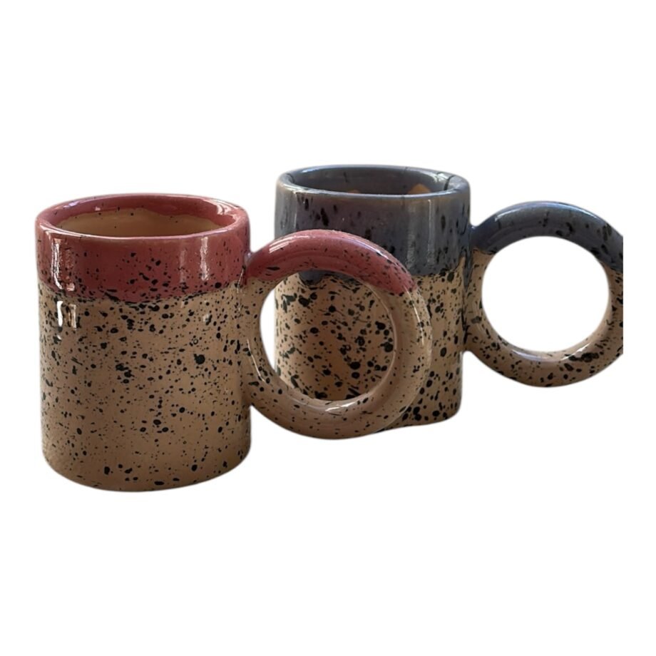 Lot de 2 Tasses à Café Bicolore