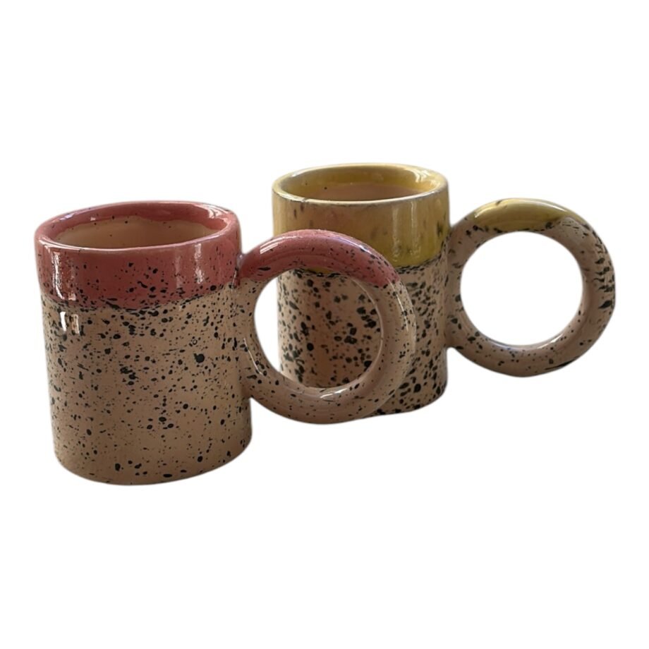 Lot de 2 Tasses à Café Bicolore