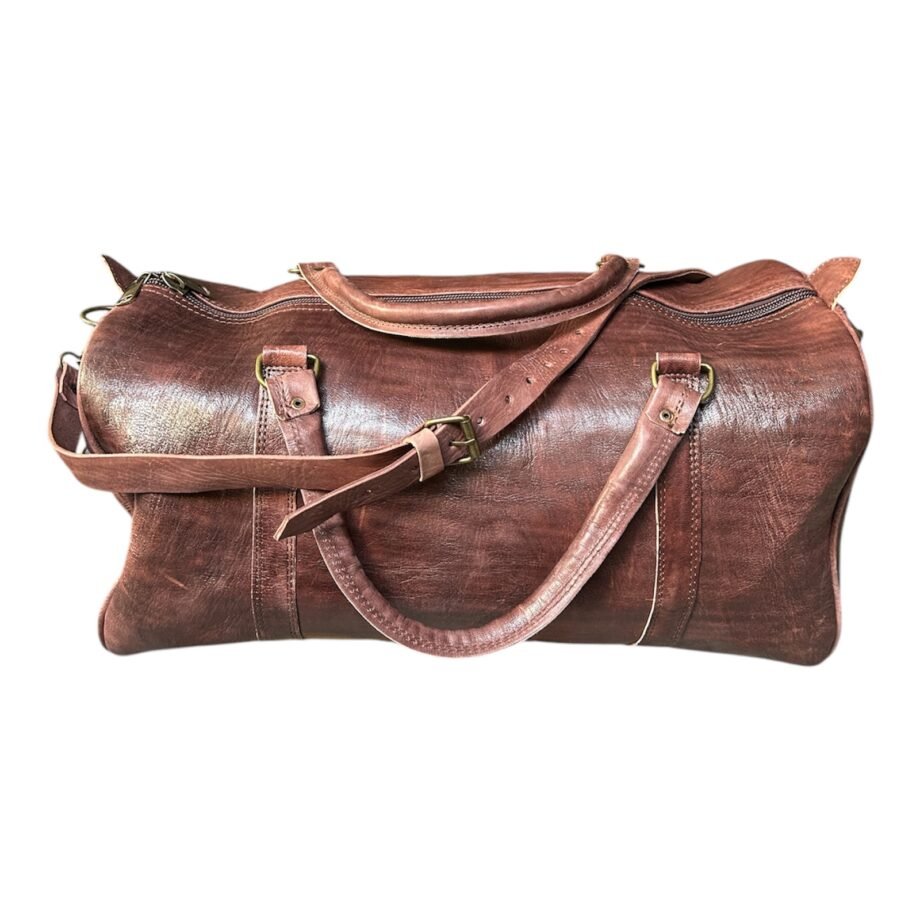 sac de voyage en cuir véritable
